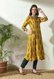 yellow kurti